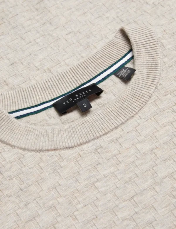 Loung Textured T Knit Crew Neck Jumper<Ted Baker Cheap