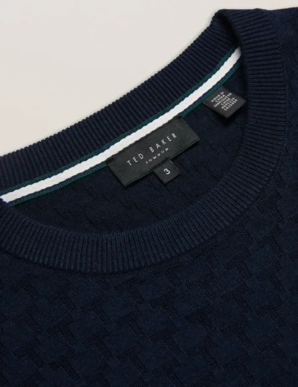 Loung Textured T Knit Crew Neck Jumper<Ted Baker Online