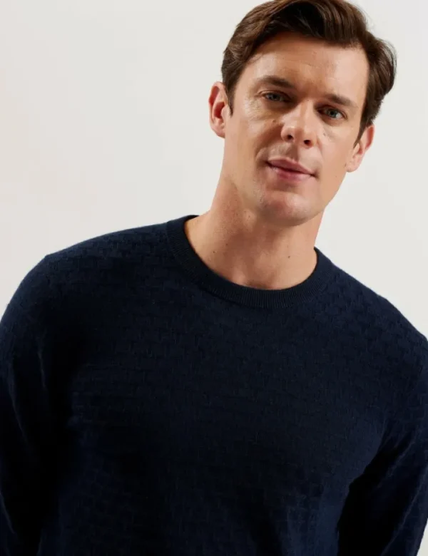 Loung Textured T Knit Crew Neck Jumper<Ted Baker Online