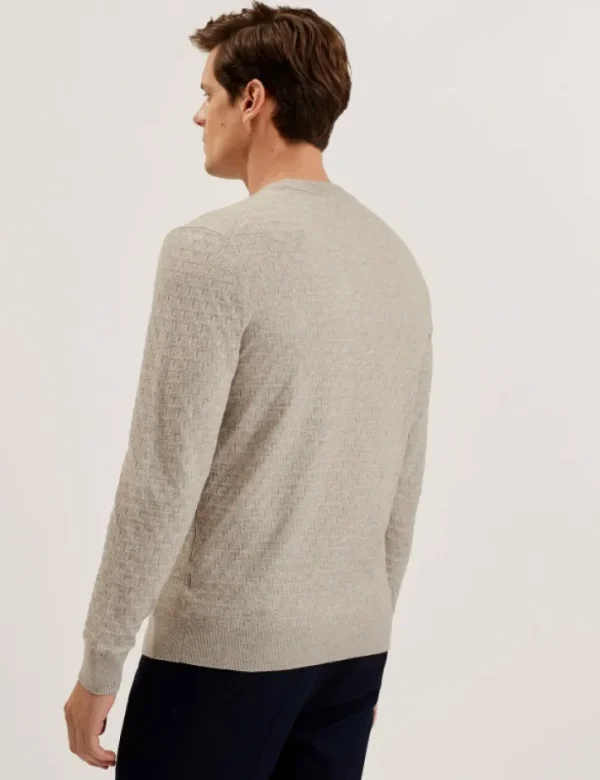 Loung Textured T Knit Crew Neck Jumper<Ted Baker Cheap