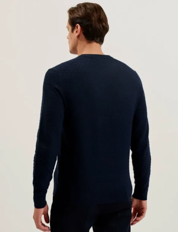 Loung Textured T Knit Crew Neck Jumper<Ted Baker Online