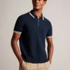 Mahani Short Sleeve Zip Polo<Ted Baker Cheap