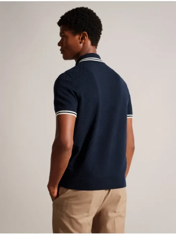 Mahani Short Sleeve Zip Polo<Ted Baker Cheap