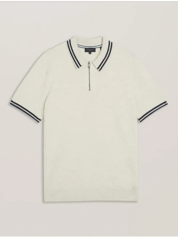 Mahani Short Sleeve Zip Polo<Ted Baker Store