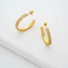 Mellia Medium Double Crystal Hoop Earrings<Ted Baker Best