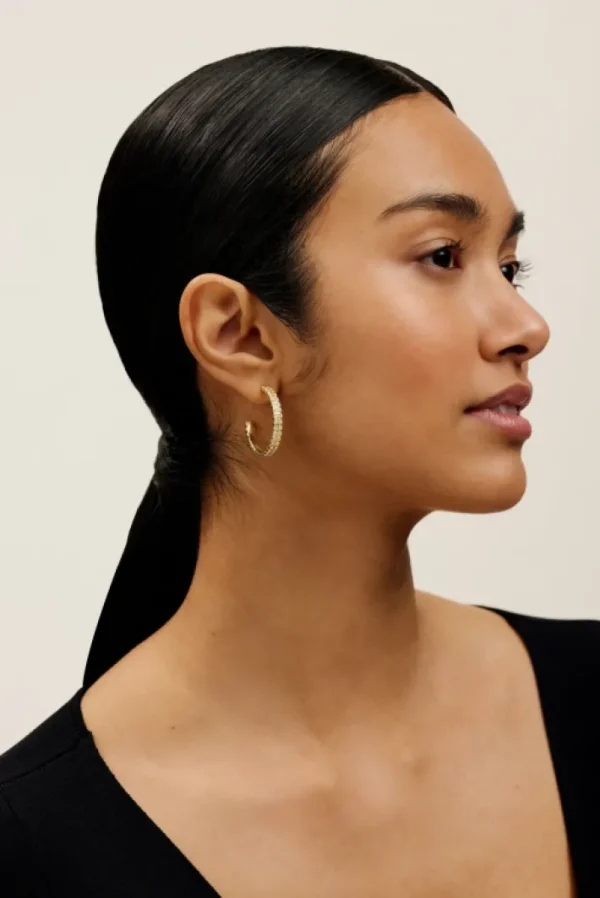 Mellia Medium Double Crystal Hoop Earrings<Ted Baker Best