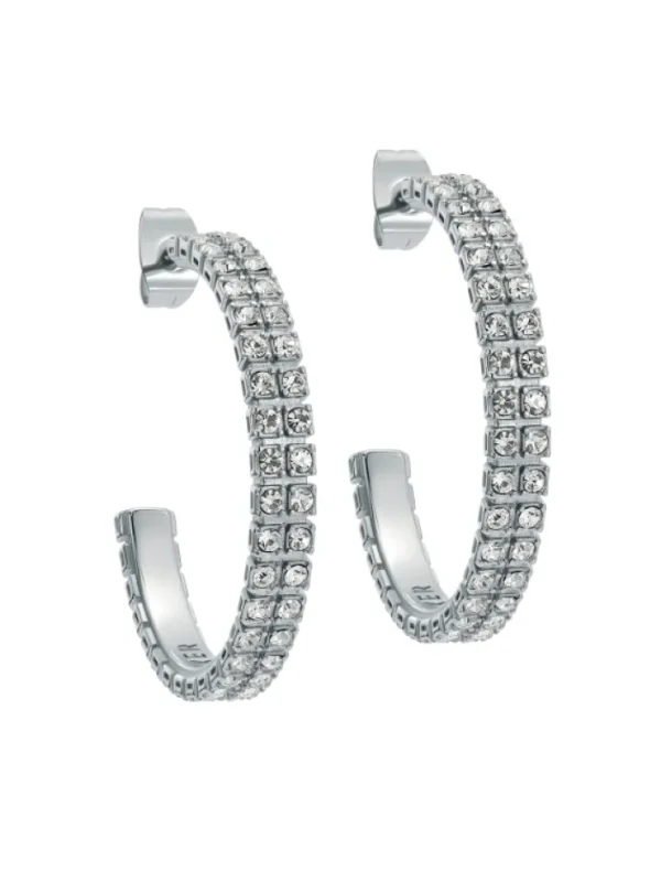 Mellia MELLIA Medium Double Crystal Hoop Earrings<Ted Baker Sale