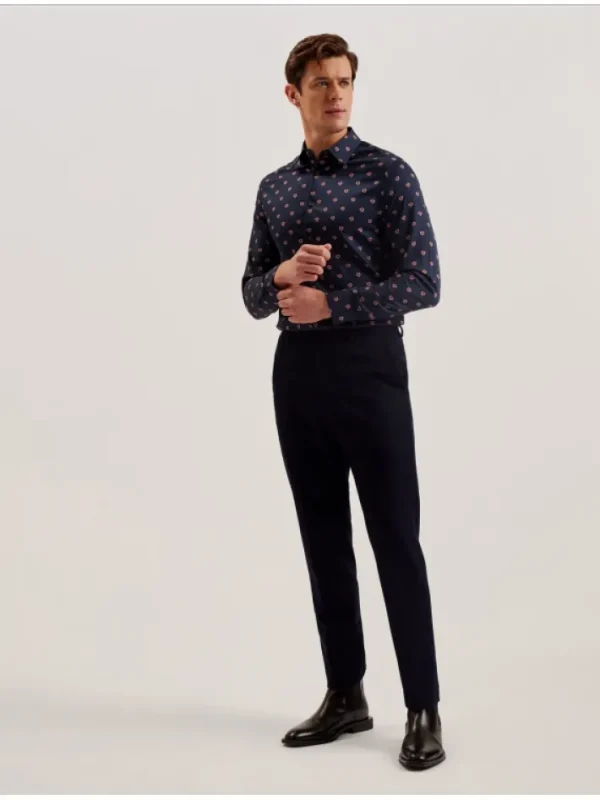 Mikceal Floral Pattern Slim Fit Long Sleeve Shirt<Ted Baker Clearance