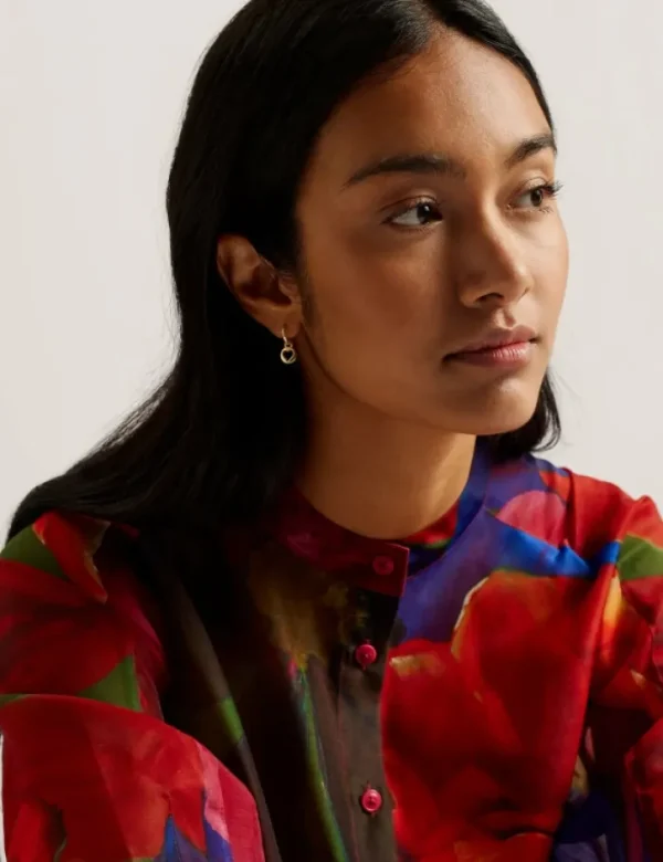 Miru Organza Tropical Bloom Midi Dress<Ted Baker Online