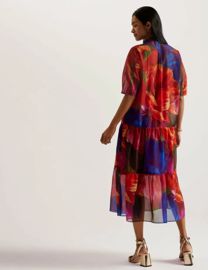 miru_organza_tropical_blo_4.webp Miru Organza Tropical Bloom Midi Dress<Ted Baker Online