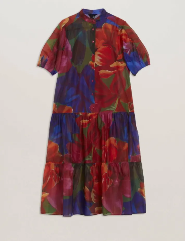 miru_organza_tropical_blo_6.webp Miru Organza Tropical Bloom Midi Dress<Ted Baker Online