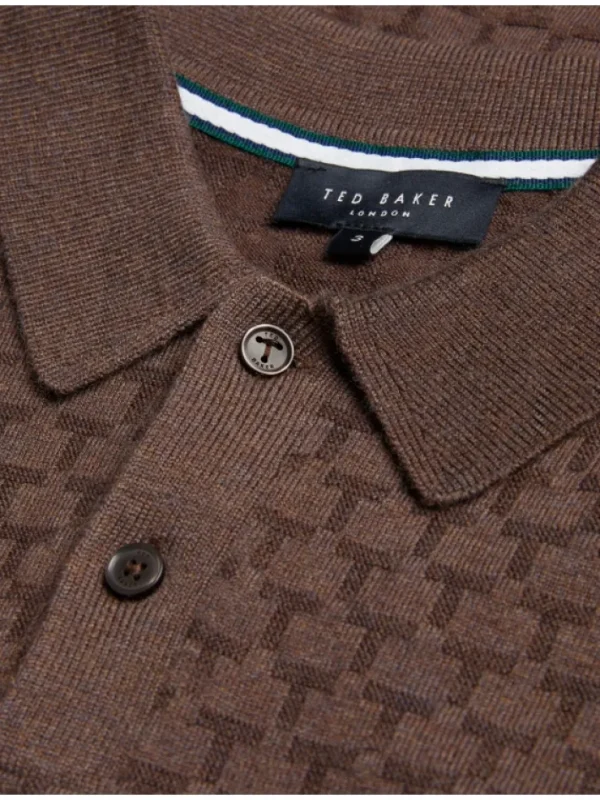 Morar Long Sleeve T Stitch Knitted Polo<Ted Baker Hot