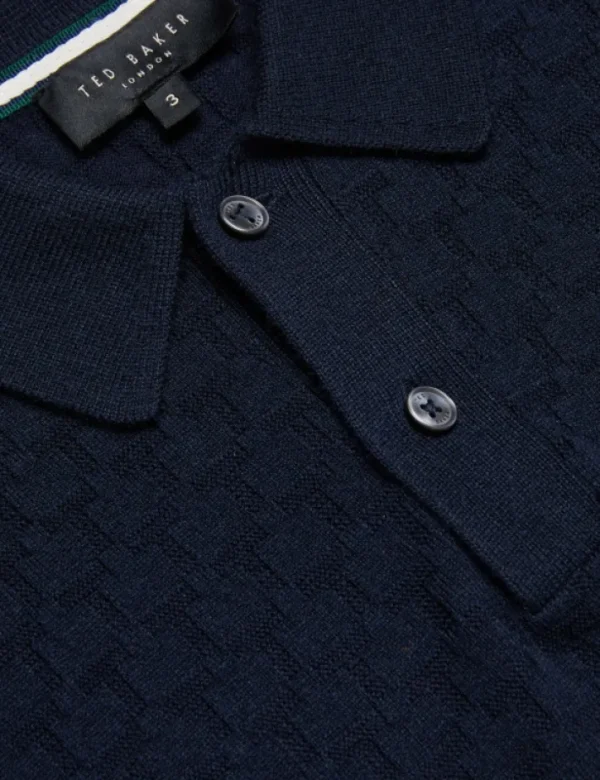 Morar T Knit Long Sleeve Polo Top<Ted Baker Discount