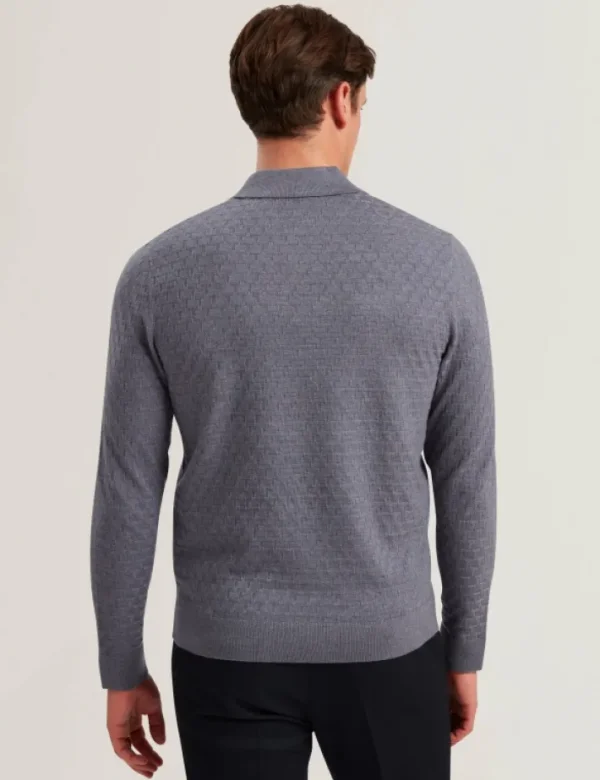 Morar T Knit Long Sleeve Polo Top<Ted Baker Cheap