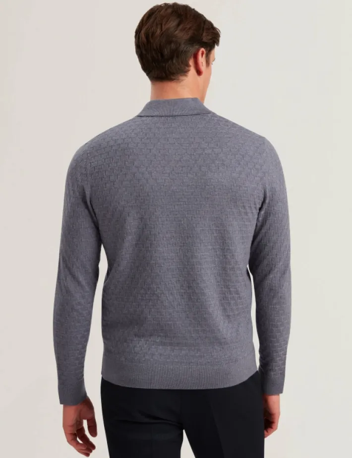 morar_t_knit_long_sleeve__3.webp Morar T Knit Long Sleeve Polo Top<Ted Baker Cheap