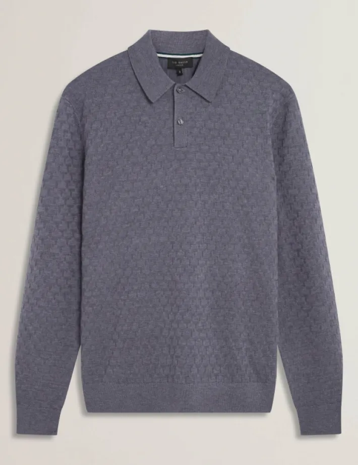 morar_t_knit_long_sleeve__4.webp Morar T Knit Long Sleeve Polo Top<Ted Baker Cheap