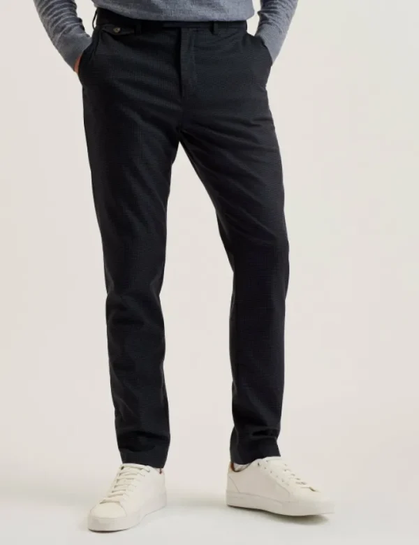 Nounds Puppytooth Pattern Slim Fit Trousers<Ted Baker Best
