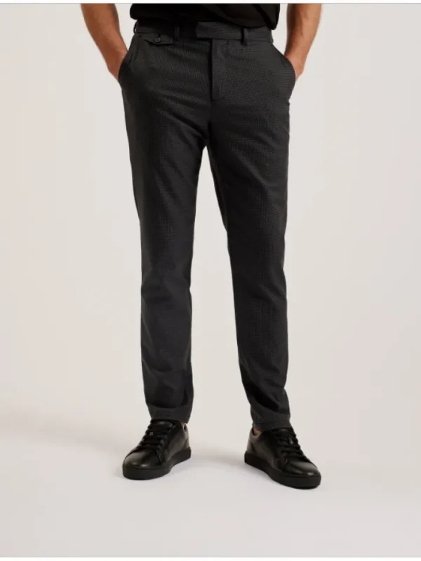 Nounds Puppytooth Pattern Slim Fit Trousers<Ted Baker Cheap