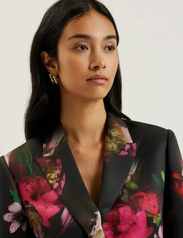 Okuni Fitted Floral Print Tailored Jacket<Ted Baker Fashion