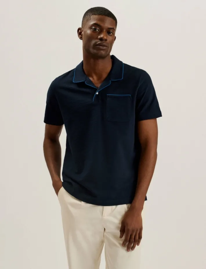 paisel_short_sleeve_regul_0-1.webp Paisel Short Sleeve Regular Open Collar Polo<Ted Baker Sale