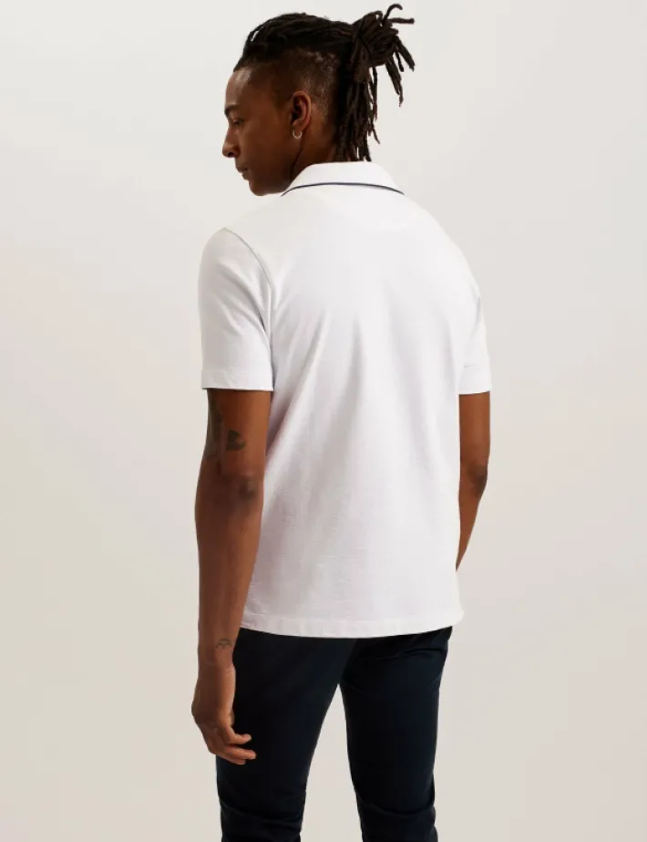 paisel_short_sleeve_regul_4.webp Paisel Short Sleeve Regular Open Collar Polo<Ted Baker Clearance