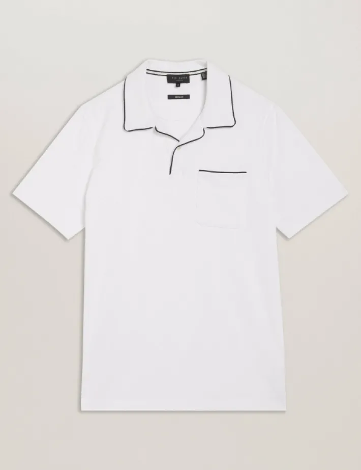 paisel_short_sleeve_regul_5.webp Paisel Short Sleeve Regular Open Collar Polo<Ted Baker Clearance