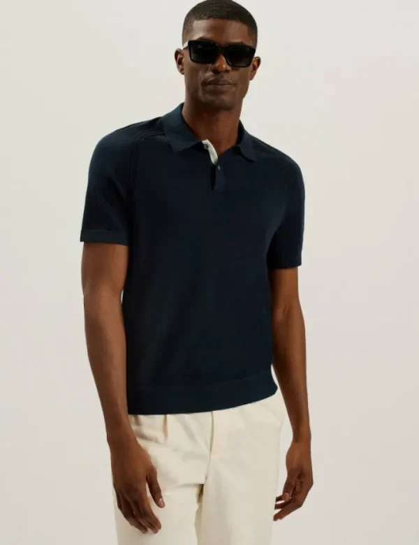 Peltz Short Sleeve Regular Silk Blend Polo<Ted Baker Shop
