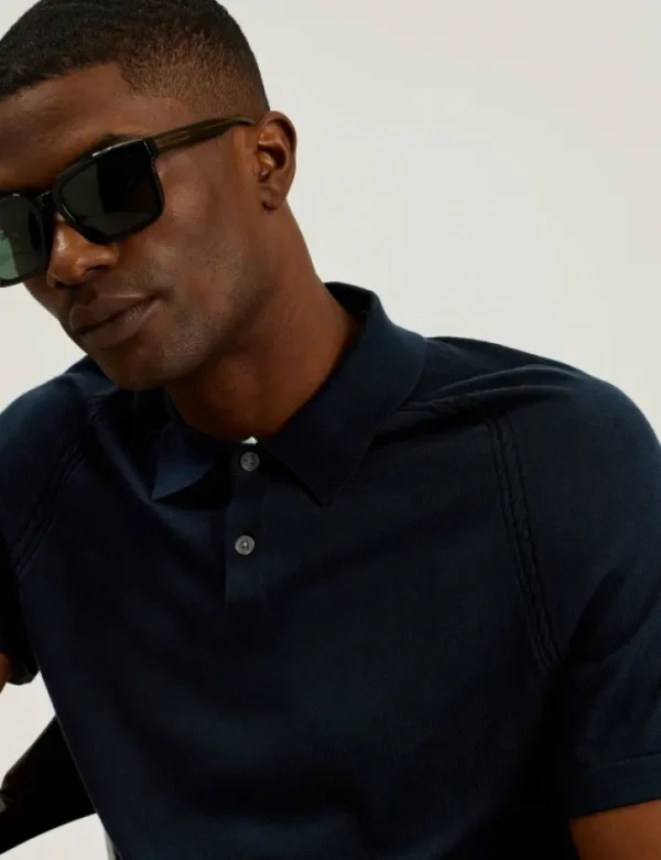 Peltz Short Sleeve Regular Silk Blend Polo<Ted Baker Shop