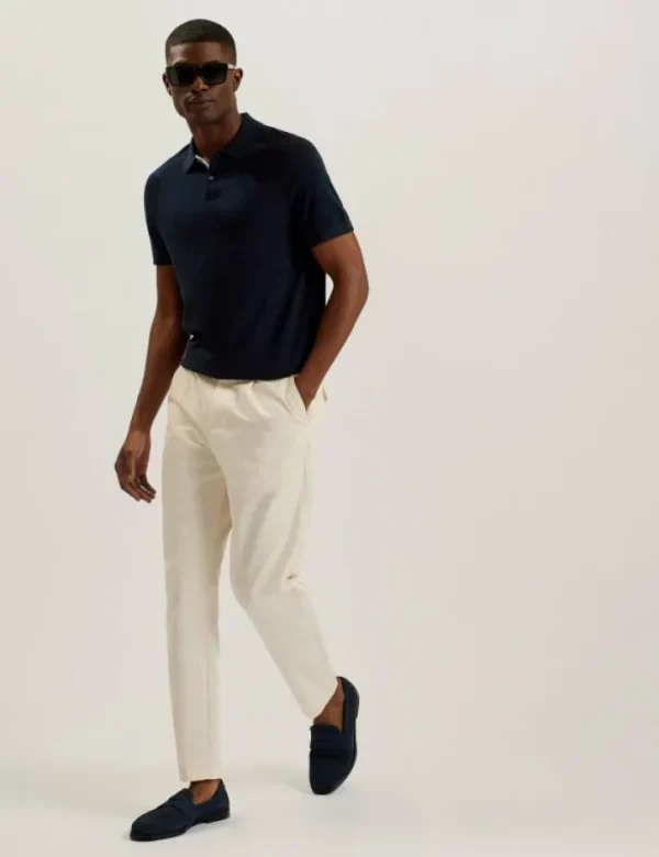 Peltz Short Sleeve Regular Silk Blend Polo<Ted Baker Shop