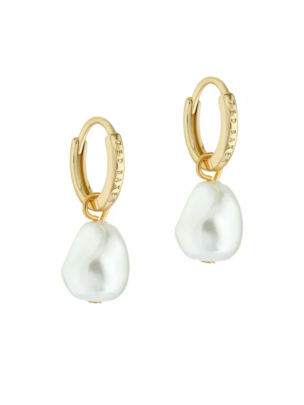 Periaa Pearl Drop Pendant Huggie Earrings<Ted Baker Hot