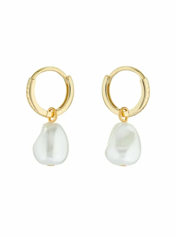 Periaa Pearl Drop Pendant Huggie Earrings<Ted Baker Hot