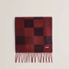 Peterrr Block Check Scarf With Fringe Trim<Ted Baker Cheap