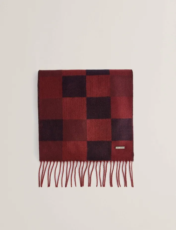 peterrr_block_check_scarf_0.webp Peterrr Block Check Scarf With Fringe Trim<Ted Baker Cheap