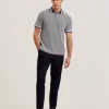 Phenes Textured Cotton Stripe Trim Polo Shirt<Ted Baker Best