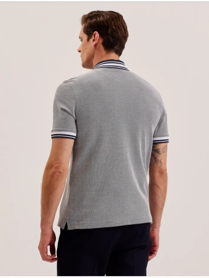 phenes_textured_cotton_st_4.webp Phenes Textured Cotton Stripe Trim Polo Shirt<Ted Baker Best