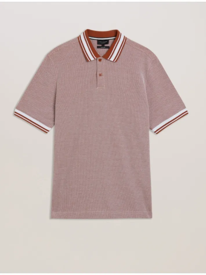 phenes_textured_cotton_st_6-1.webp Phenes Textured Cotton Stripe Trim Polo Shirt<Ted Baker Online