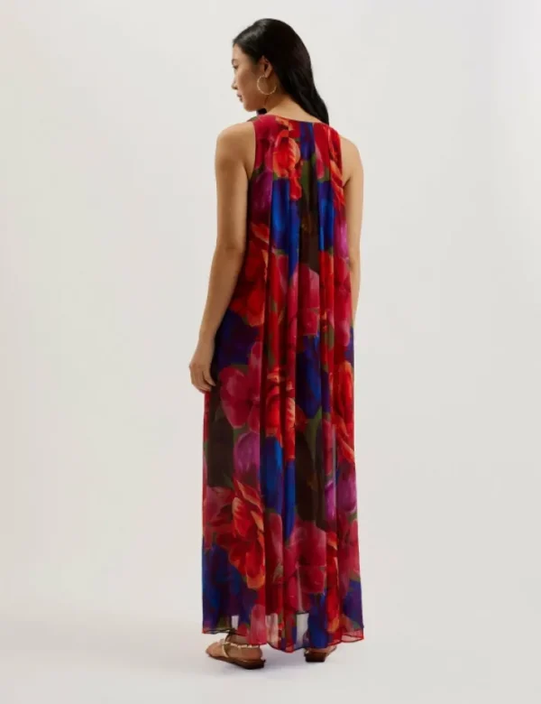 Rabiusa Organza Tropical Bloom V-neck Maxi Dress<Ted Baker Cheap