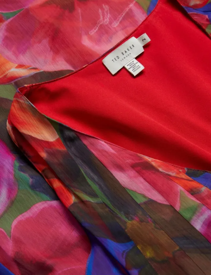 rabiusa_organza_tropical__5.webp Rabiusa Organza Tropical Bloom V-neck Maxi Dress<Ted Baker Cheap