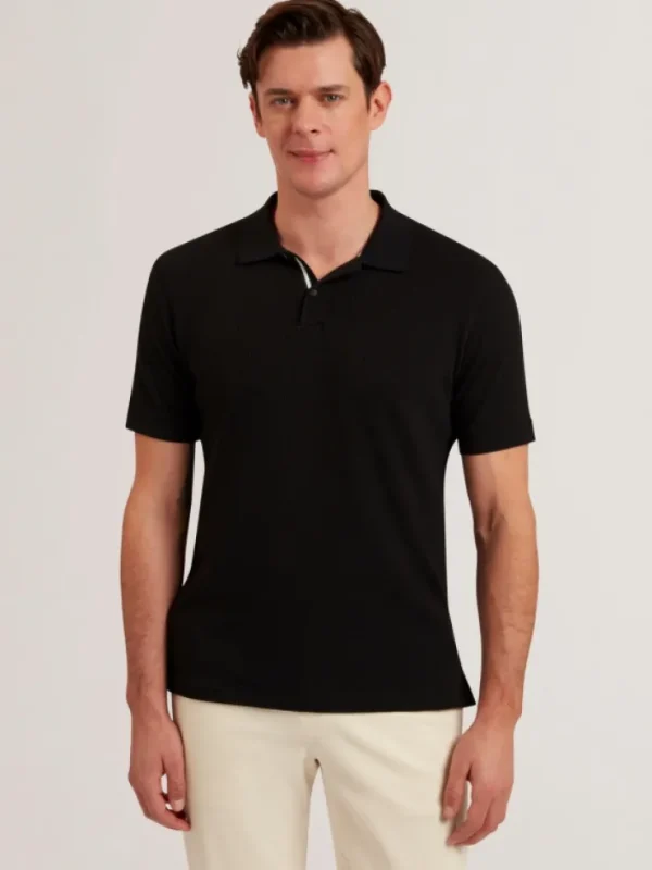 Redman Short Sleeve Regular Textured Polo<Ted Baker Flash Sale