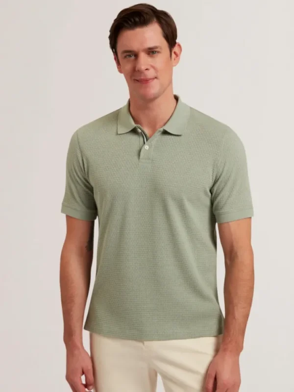 Redman Short sleeve Regular Textured Polo<Ted Baker Best Sale