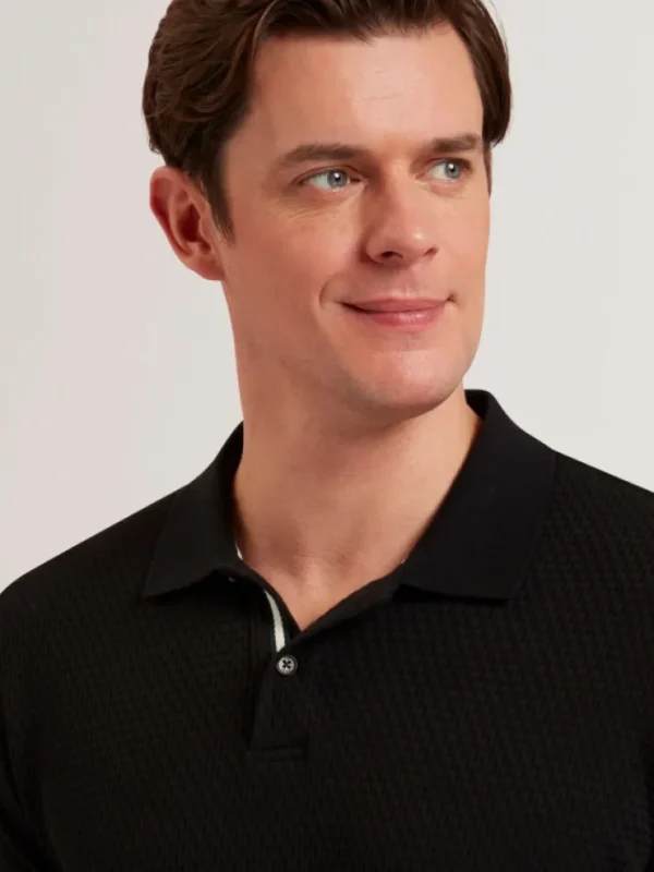 Redman Short Sleeve Regular Textured Polo<Ted Baker Flash Sale
