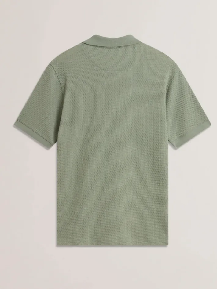 redman_short_sleeve_regul_5.webp Redman Short sleeve Regular Textured Polo<Ted Baker Best Sale