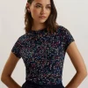 Remanaa Heart Printed Fitted Tee<Ted Baker Online