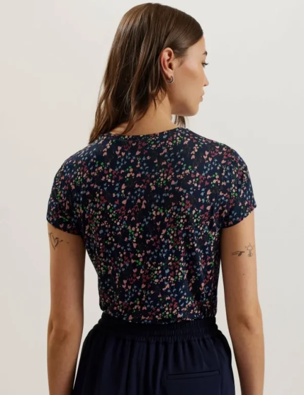 Remanaa Heart Printed Fitted Tee<Ted Baker Online