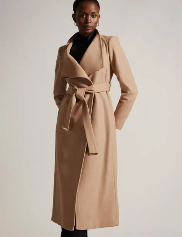 Rosell Long Length Wool Wrap Coat<Ted Baker Fashion