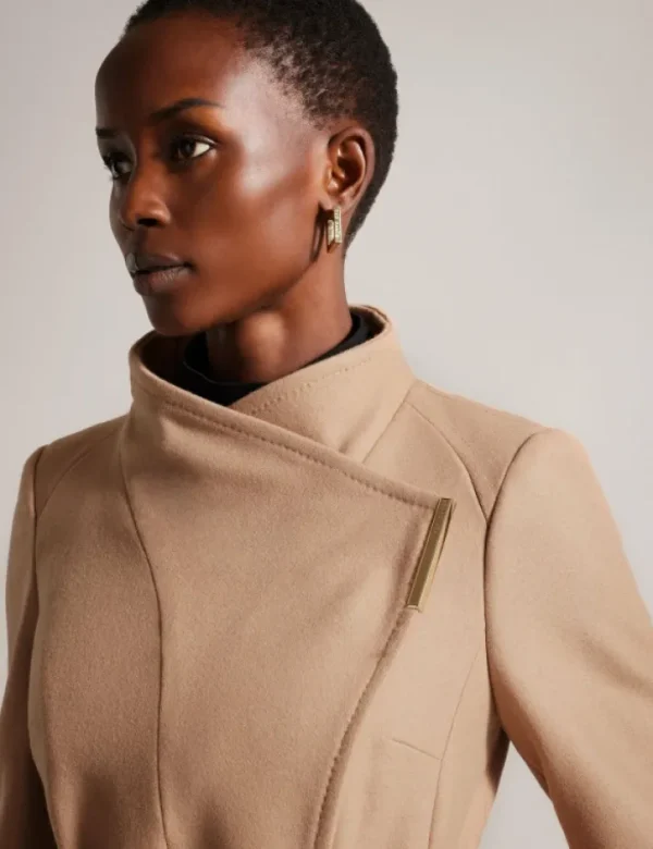 Rosell Long Length Wool Wrap Coat<Ted Baker Fashion