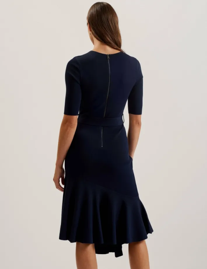 samalee__flippy_hem_knitt_4.webp Samalee Flippy Hem Knitted Midi Dress With Belt<Ted Baker Best