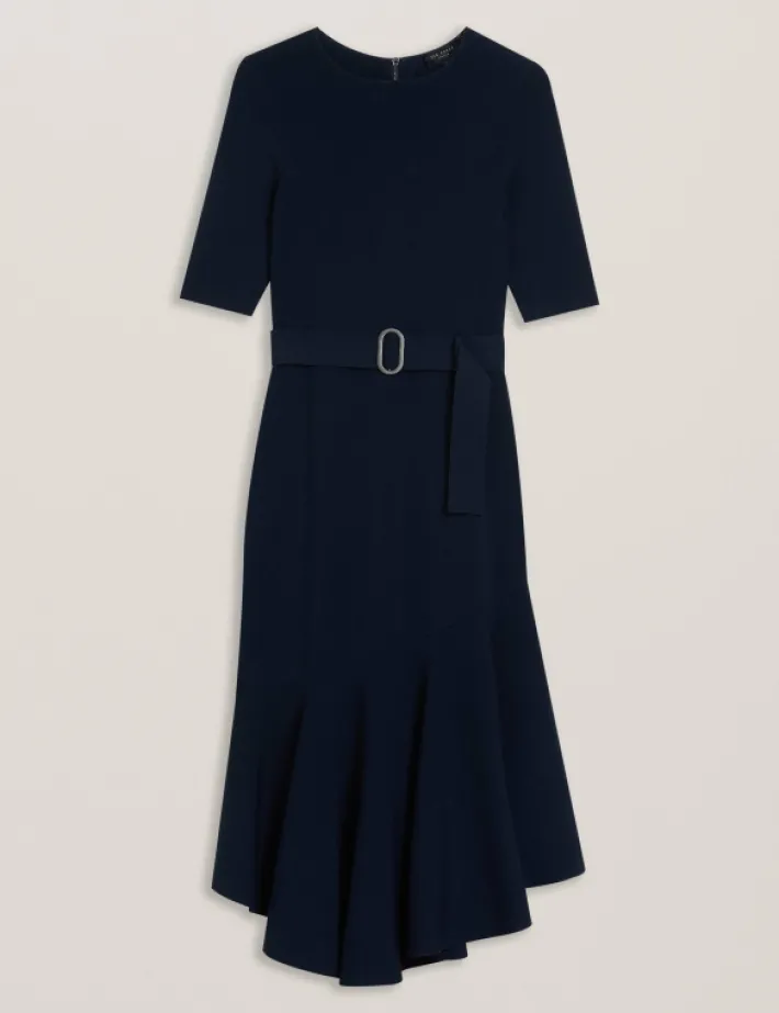 samalee__flippy_hem_knitt_6.webp Samalee Flippy Hem Knitted Midi Dress With Belt<Ted Baker Best