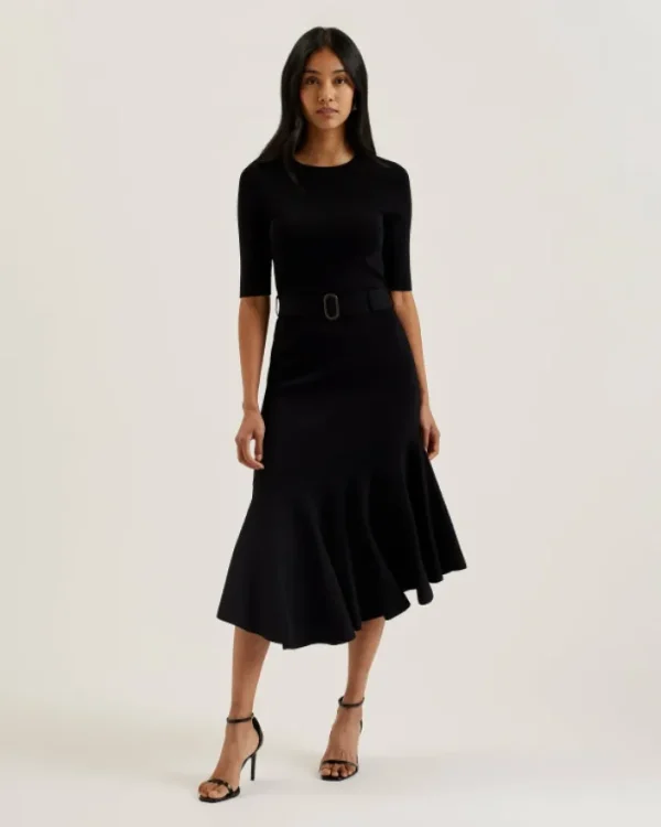Samalee Flippy Hem Knitted Midi Dress With Belt<Ted Baker Cheap