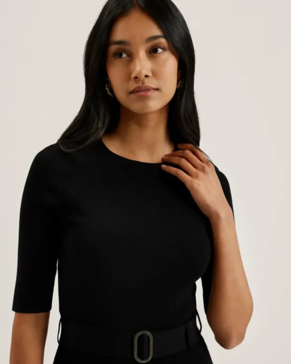 Samalee Flippy Hem Knitted Midi Dress With Belt<Ted Baker Cheap
